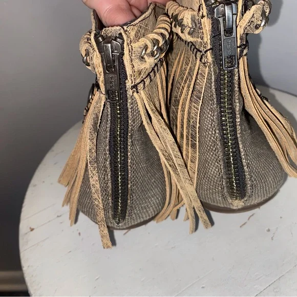 Naughty Monkey Brown Fringe Sandals 10 - Picture 4 of 16